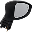 Passenger Side Mirror, Power Adjust, Heated, Manual Folding, Paintable, No Signal Light, No Memory, No Puddle Light, No Auto-Dim, With Blind Spot Detection in Glass