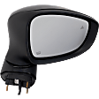 Passenger Side Mirror, Power Adjust, Heated, Manual Folding, Paintable, No Signal Light, No Memory, No Puddle Light, No Auto-Dim, With Blind Spot Detection in Glass