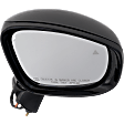 Passenger Side Mirror, Power Adjust, Manual Folding, Heated, Paintable, In-Housing Signal Light, No Memory, No Puddle Light, No Auto-Dimming, With Blind Spot Detection in Glass