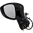 Driver Side Mirror, Power Adjust, Manual Folding, Heated, Chrome, In-Housing Signal Light, No Memory, No Puddle Light, No Auto-Dimming, With Blind Spot Detection in Glass