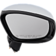 Passenger Side Mirror, Power Adjust, Manual Folding, Heated, Chrome, In-Housing Signal Light, No Memory, No Puddle Light, No Auto-Dimming, With Blind Spot Detection in Glass