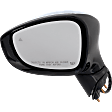 Driver Side Mirror, Power Adjust, Power Folding, Heated, Chrome, In-Housing Signal Light, With Memory, With Puddle Light, No Auto-Dimming, With Blind Spot Detection in Glass