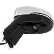 Driver Side Mirror, Power Adjust, Power Folding, Heated, Chrome, In-Housing Signal Light, With Memory, With Puddle Light, No Auto-Dimming, With Blind Spot Detection in Glass
