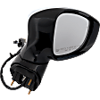 Passenger Side Mirror, Power Adjust, Power Folding, Heated, Chrome, In-Housing Signal Light, With Memory, With Puddle Light, No Auto-Dimming, With Blind Spot Detection in Glass