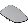 2016 Chrysler 200 - Mirror Glass Passenger Side, Heated, No Blind Spot Feature, No Signal Light