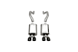 14164BLK Axle-Back Exhaust System, Made of Stainless Steel, Sport Series