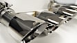 2015 Ford Mustang - Exhaust Tip, Coupe, Dual Rear Exit, Fits Premium Package Only, Requires Roush  Tip Rear Valance Modification, Fits to CORSA Exhaust System only, Polished, Stainless Steel, Quad, Round, 3 in. Inlet, Clamp-On, Pro Series