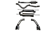 14864 Cat-Back Exhaust System, Made of Stainless Steel, Sport Series