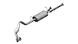 14916BLK Cat-Back Exhaust System, Made of Stainless Steel, Sport Series