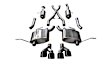 14992BLK Cat-Back Exhaust System, 5.7L, 8Cyl, Made of Stainless Steel, Sport Series