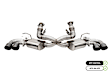 21100BLK Cat-Back Exhaust System, 6.2L, 8Cyl, Made of Stainless Steel, Pro Series