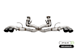 21102BLK Cat-Back Exhaust System, 6.2L, 8Cyl, Made of Stainless Steel, Pro Series