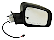 1NT48AXRAI Passenger Side Mirror, Power Adjust, Heated, Manual Folding, Black, No Signal Light, No Memory, No Puddle Light, No Auto-Dimming, No Blind Spot Feature
