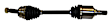 5085220AC Front, Driver Side Axle Assembly - New Sold Individually