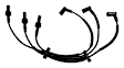 5149211AE Spark Plug Wire, Set of 3