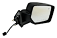 5155458AK Passenger Side Mirror, Power Adjust, Heated, Manual Folding, Black, No Signal Light, No Memory, No Puddle Light, No Auto-Dim, No Blind Spot Feature