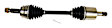 2015 Jeep Compass - Front, Driver Side Axle Shaft, 2.4L 4Cyl, 4WD