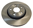 52124762AB Front, Driver or Passenger Side Brake Disc, Natural Finish, Plain Surface
