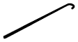 55026434 OE Replacement Series Battery Hold Down - Black, Steel, Direct Fit, Sold Individually