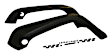 5KFKFR Front, Driver and Passenger Side Fender Flares, Black