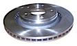 68040177AA Front, Driver or Passenger Side Brake Disc, Natural Finish, Plain Surface