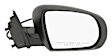 68164058AD Passenger Side Mirror, Power Adjust, Heated, Power Folding, Black, No Signal Light, No Memory, No Puddle Light, No Auto-Dim, No Blind Spot Feature
