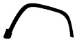 Front, Passenger Side Fender Flares, Black