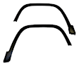 68210314K Front, Driver and Passenger Side Fender Flares, Black