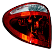 68241335AA Driver Side Halogen Tail Light, With bulb(s), OE Replacement