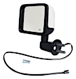 68249845AC Driver Side Mirror, Power Adjust, Heated, Manual Folding, Chrome, No Signal Light, No Memory, No Puddle Light, No Auto-Dimming, No Blind Spot Feature