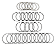 83501893K Piston Ring Set - Direct Fit, Set of 6