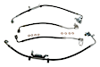 BHK2 Front and Rear Brake Line, Steel and Rubber