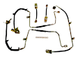 BHK8 Front and Rear Brake Line, Steel and Rubber
