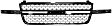 2003-2006 Chevrolet Silverado 1500 HD - Grille, Chrome Shell with Painted Gray Insert, For Models With Dale Earnhardt Package