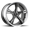 CS11-295530-CP Aluminum Chrome Wheel, 20 in. X 9.5 in., 5 x 4.5 in. Bolt Pattern
