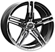 CS14-215455-CP Universal, Aluminum Powdercoated Chrome Wheel 20 in. X 11 in. 5 x 114.3 mm Bolt Pattern
