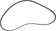 40089 Timing Belt - Direct Fit, Sold individually