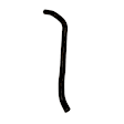 63310 Heater Hose - EPDM Rubber, Direct Fit, Sold Individually