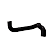 2016 Ford Fiesta - Radiator Hose, Lower, Turbocharged, EPDM Rubber, 1.6L 4Cyl