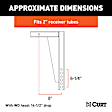 17125 ADJ Hitch Bar 10 IN X 14 1/2 IN NO Rise