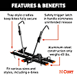 18088 Bike Rack - Carbide Black Powder Coat, Aluminum, Hitch mount, Universal, Sold Individually