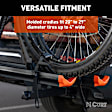 18088 Bike Rack - Carbide Black Powder Coat, Aluminum, Hitch mount, Universal, Sold Individually
