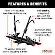 18088 Bike Rack - Carbide Black Powder Coat, Aluminum, Hitch mount, Universal, Sold Individually