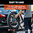 18088 Bike Rack - Carbide Black Powder Coat, Aluminum, Hitch mount, Universal, Sold Individually