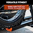 18088 Bike Rack - Carbide Black Powder Coat, Aluminum, Hitch mount, Universal, Sold Individually