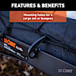 18110 Cargo Carrier - Powdercoated Black, Tray, Hitch, Universal, Sold Individually