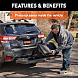 18110 Cargo Carrier - Powdercoated Black, Tray, Hitch, Universal, Sold Individually