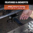 18110 Cargo Carrier - Powdercoated Black, Tray, Hitch, Universal, Sold Individually