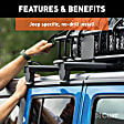 18119 Roof Rack - Powdercoated Black, Steel