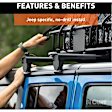 18122 Roof Rack - Powdercoated Black, Steel, Locking